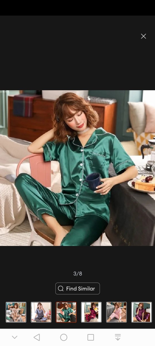 K.Store #SW4 Korean silk pajama pants plain comfortable terno Women's nightwear  sleepwear set new 2022 sale